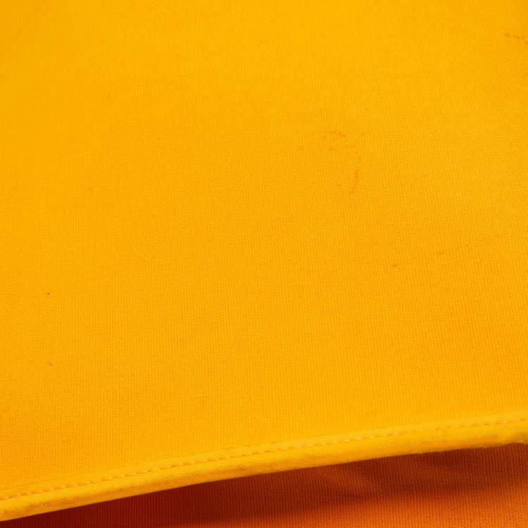 Pre Owned Hermes Jaune D' Or/Orange Canvas and Leather Herbag Zip 39 Bag