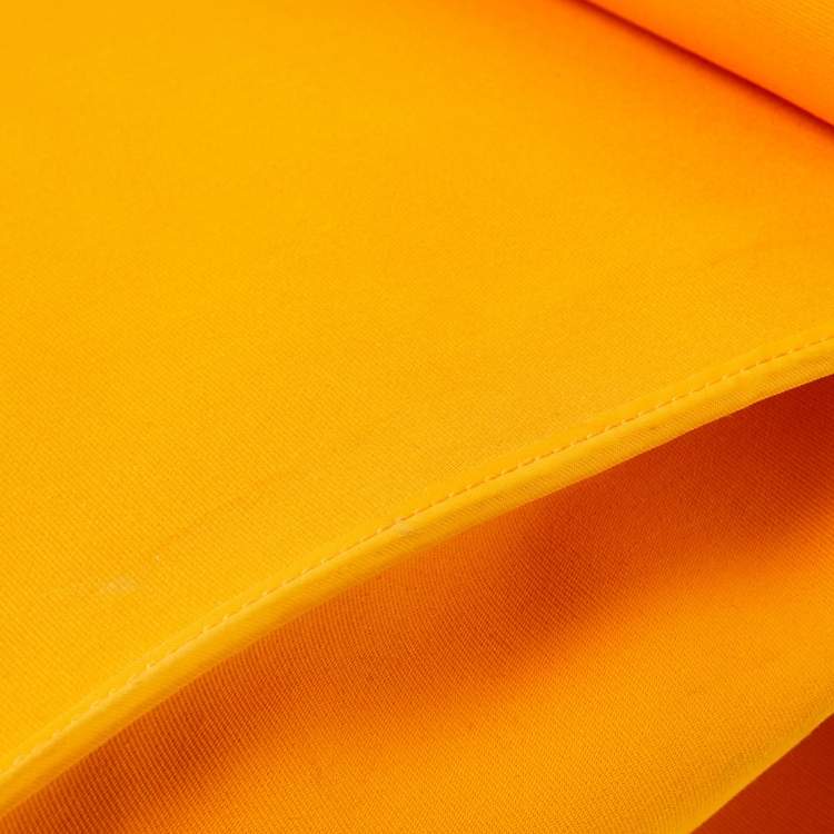 Pre Owned Hermes Jaune D' Or/Orange Canvas and Leather Herbag Zip 39 Bag