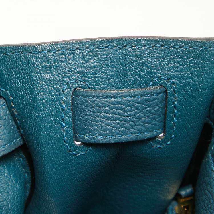 Pre Owned Hermes Colvert Evercolor Leather Gold Finish Kelly Retourne 28 Bag