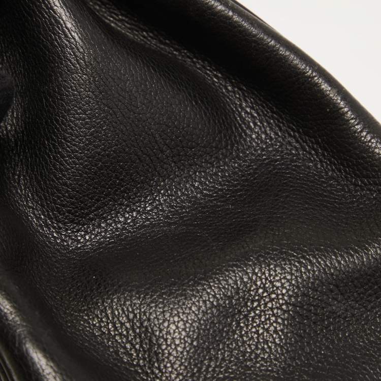 Pre Owned Hermès Black Evercolor Leather Palladium Finish Birkin 30 Bag