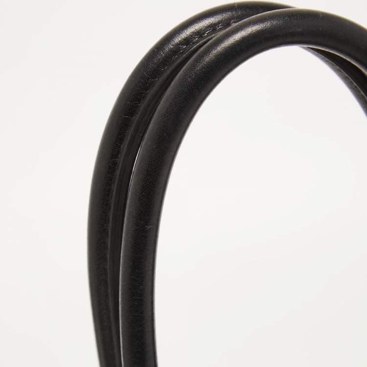 Pre Owned Hermès Black Evercolor Leather Palladium Finish Birkin 30 Bag