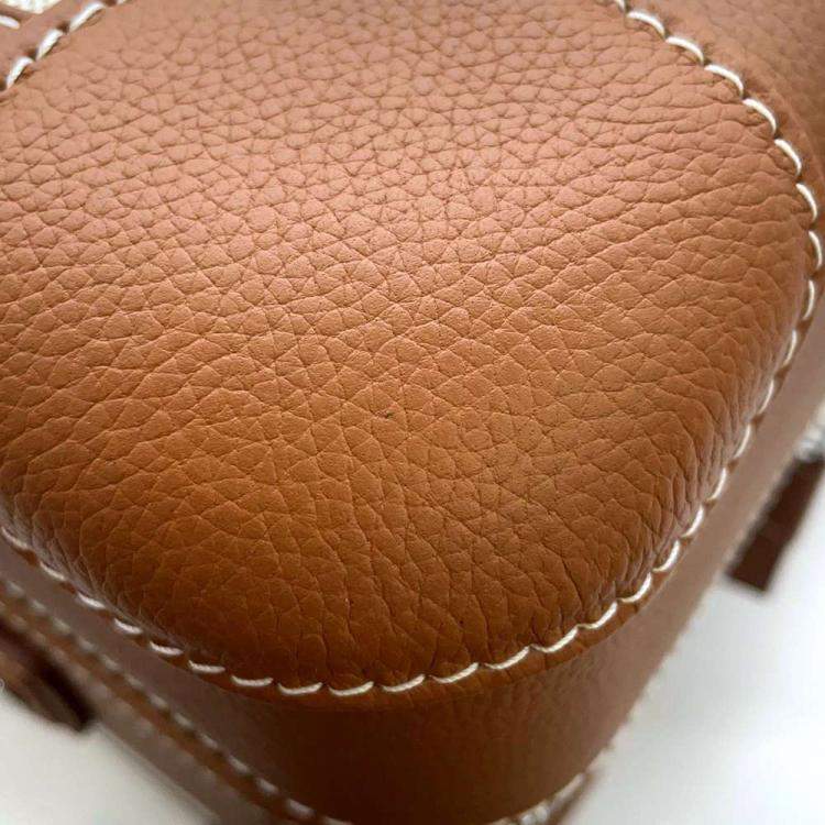Pre Owned Hermes Brown Leather Vintage Suitcase 