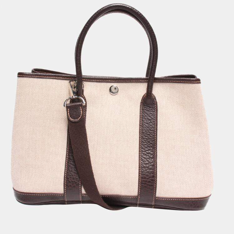 Hermes Beige Leather Garden Party TPM Tote Bag Hermes | The Luxury Closet