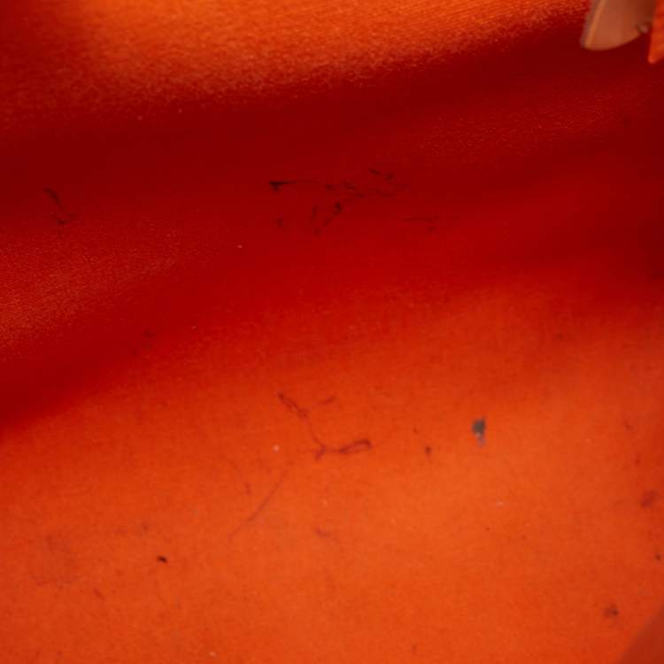 Pre Owned Hermes Natural/Orange Vache Hunter and Canvas Herbag Zip 31 Bag