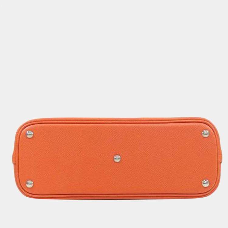 مملوكة مسبقًا Hermes Orange Epsom Leather Bolide 27 Handbag 