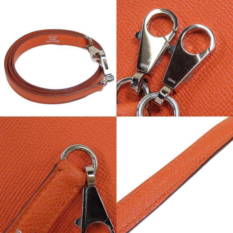 مملوكة مسبقًا Hermes Orange Epsom Leather Bolide 27 Handbag 