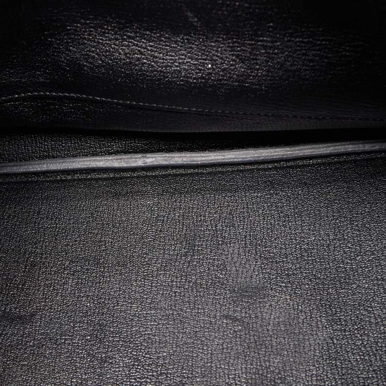 Pre Owned Hermes Black Togo Leather Palladium Finish Birkin 35 Bag