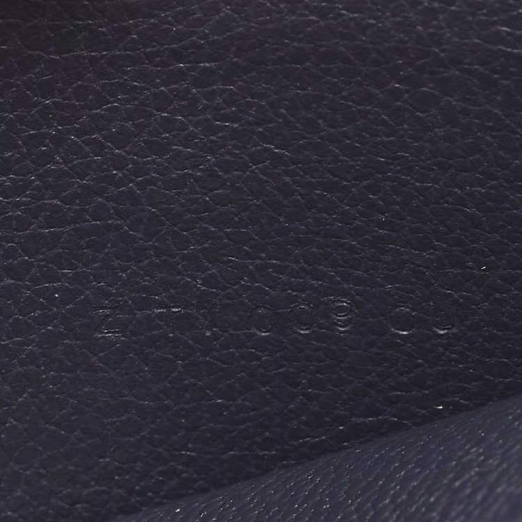 Pre Owned Hermes  Black/Bleu Nuit/Rouge Sellier Evergrain and Evercolor Leather City 8CC Card Holder