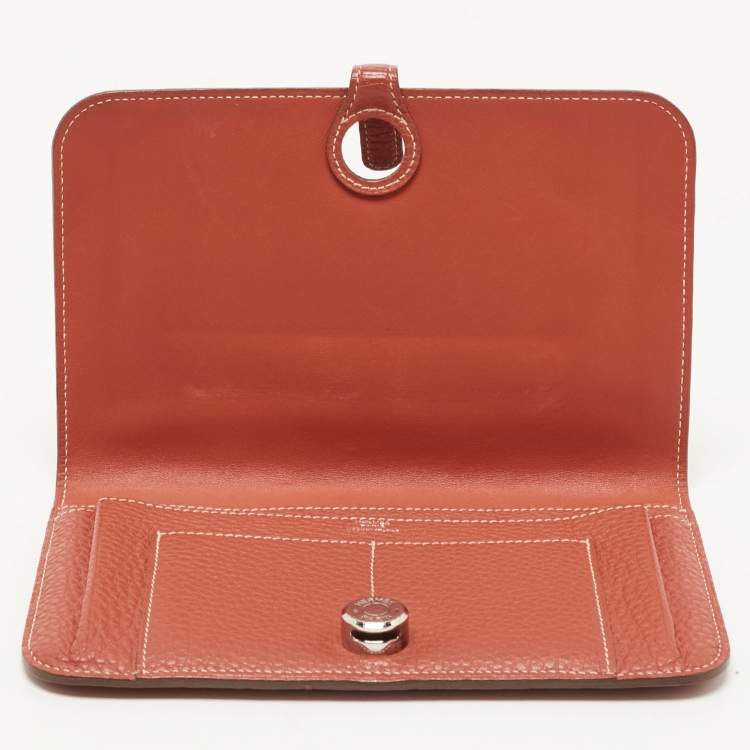 Hermes Clemence Leather Dogon Wallet
