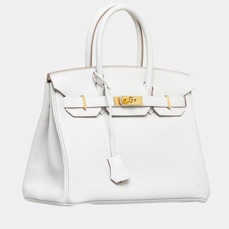Hermes Birkin Womens Handbags 2023 Ss, White, Birkin 30