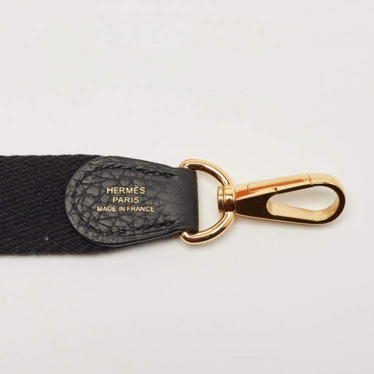 Pre Owned Hermès Black Taurillon Clemence Leather Evelyne TPM 16 Bag