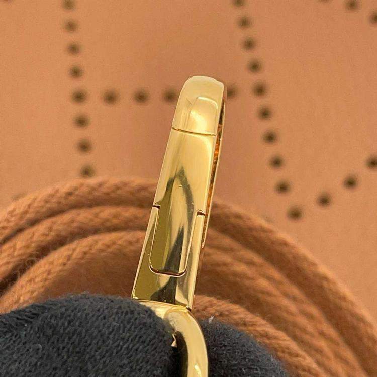 Pre Owned Hermes Gold Taurillon Clemence Leather Evelyne TPM Shoulder Bag