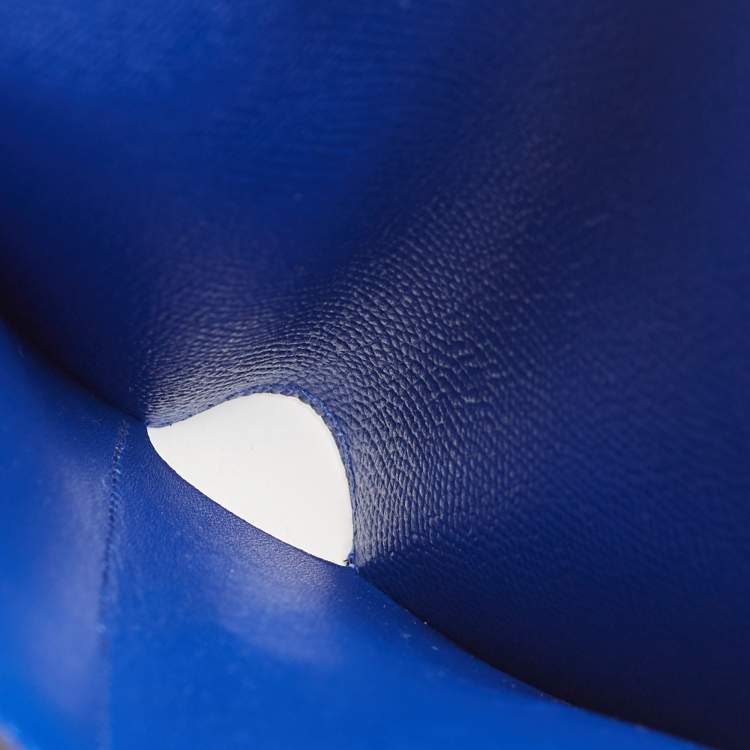 Pre Owned Hermès Electric Blue Epsom Leather Kelly Depliant Wallet