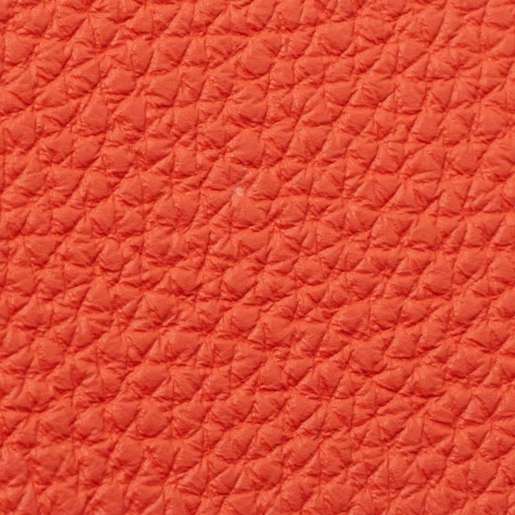 Pre Owned Hermes Capucine Togo Leather Palladium Finish Birkin 35 Bag