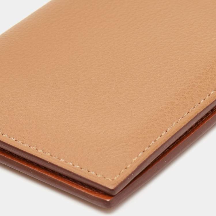 مملوكة مسبقًا Hermes Gold Evercolor Leather  MC² Euclide Card Holder