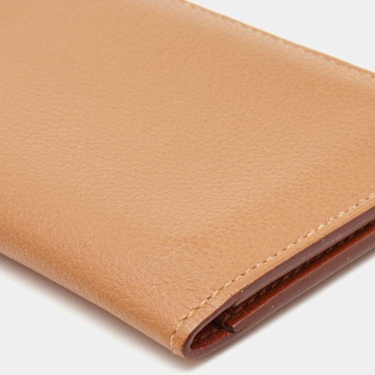 مملوكة مسبقًا Hermes Gold Evercolor Leather  MC² Euclide Card Holder
