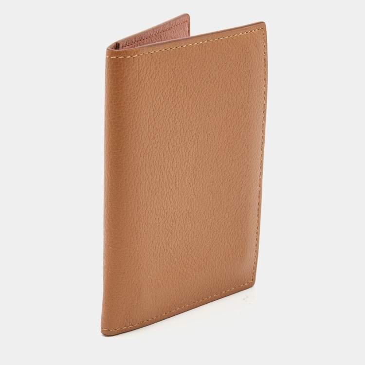 مملوكة مسبقًا Hermes Gold Evercolor Leather  MC² Euclide Card Holder