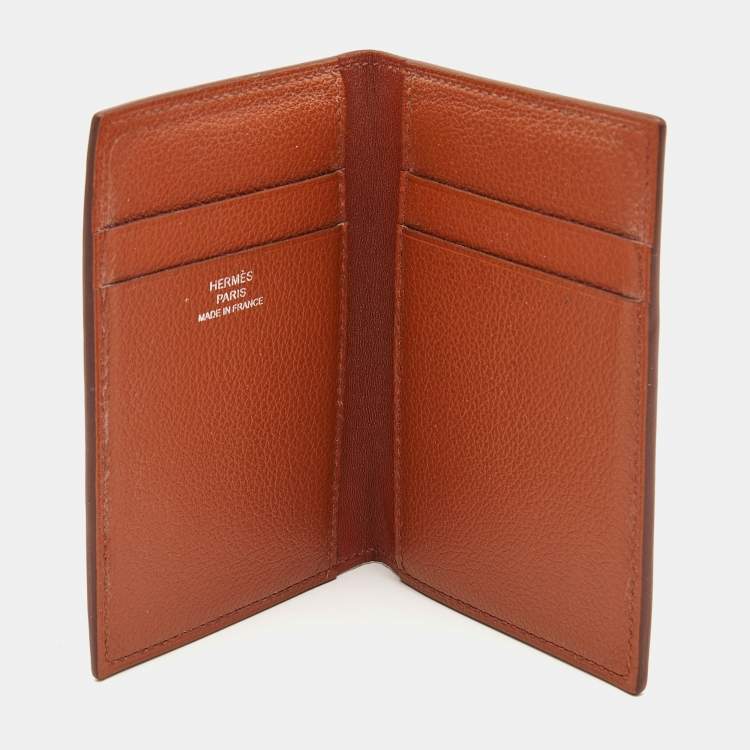 Hermes MC2 Euclide Card Holder Gold Epsom Leather