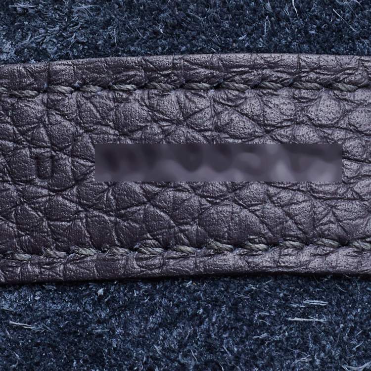 Pre Owned Hermes Bleu Ocean Taurillon Clemence Leather Picotin Lock 22 Bag