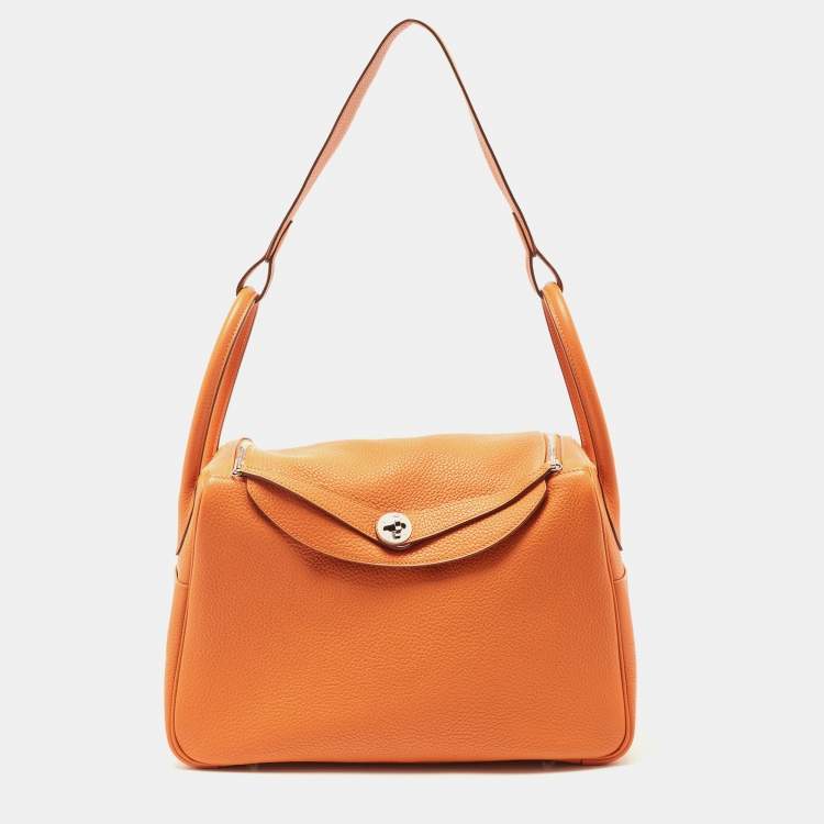 Hermes, Bags, Brand New Hermes Orange Lindy 34 Bag Purse