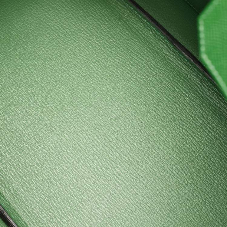 Pre Owned Hermes Vert Bengal Epsom Leather Gold Finish Birkin 35 Bag