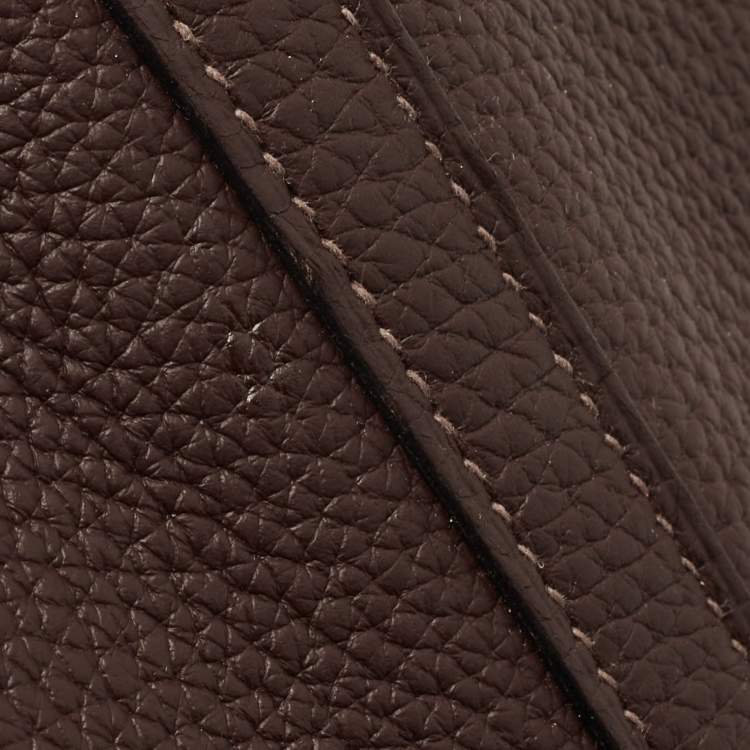 Pre Owned Hermes Rouge Sellier Taurillon Clemence Leather Picotin Lock 22 Bag