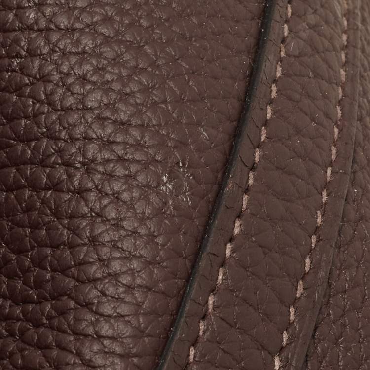 Pre Owned Hermes Rouge Sellier Taurillon Clemence Leather Picotin Lock 22 Bag