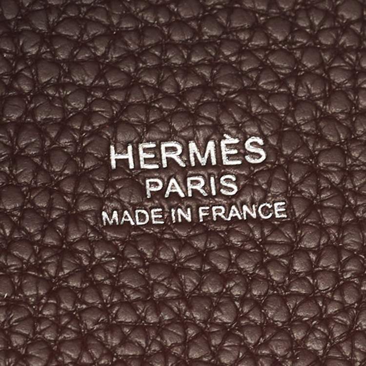 Pre Owned Hermes Rouge Sellier Taurillon Clemence Leather Picotin Lock 22 Bag