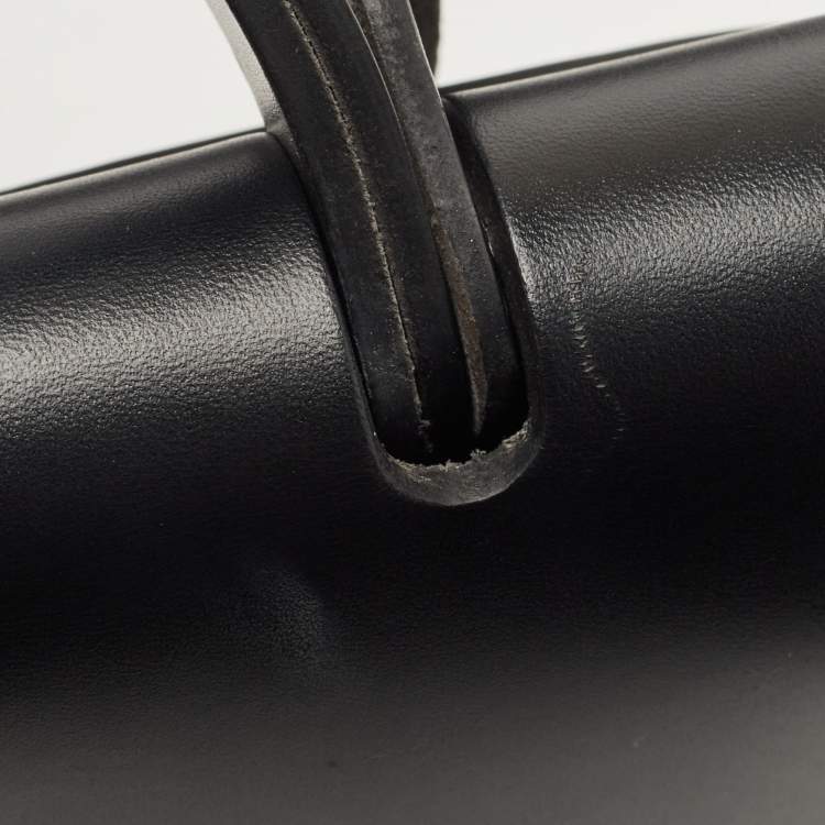 Pre Owned Hermes Prunoir/Black Vache Hunter and Canvas Herbag Zip 31 Bag