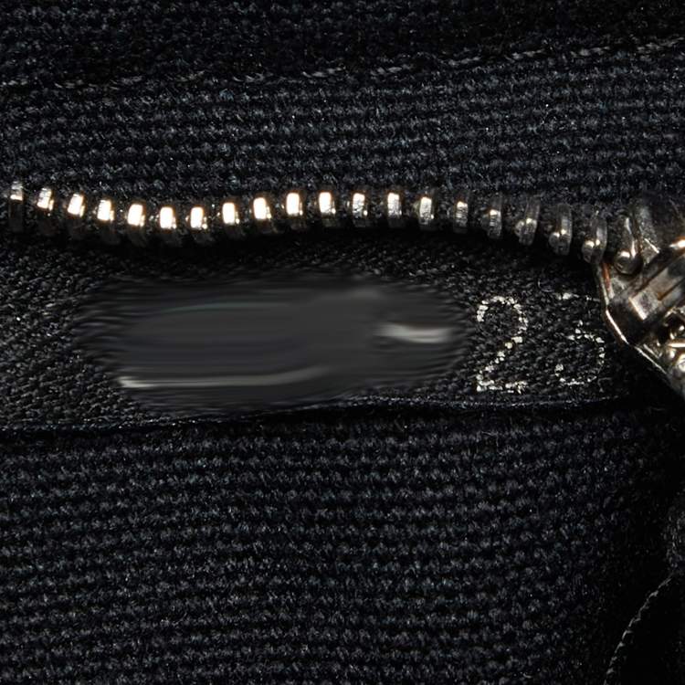 مملوكة مسبقًا Hermes Black/Grey Canvas Fourre Tout PM Bag