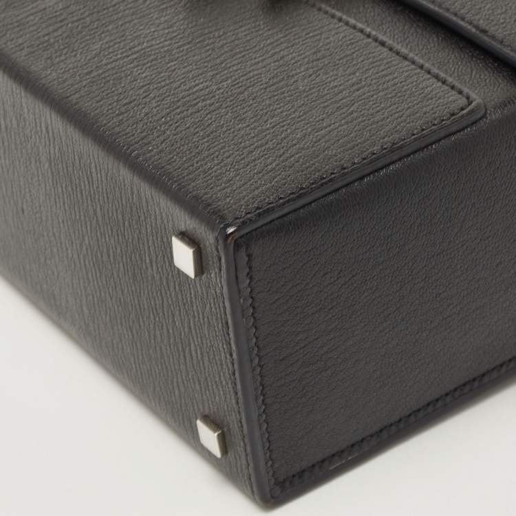 Pre Owned Hermes Black Chevre Leather Cinhetic Bag