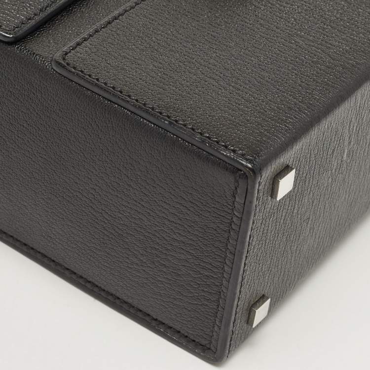 Pre Owned Hermes Black Chevre Leather Cinhetic Bag