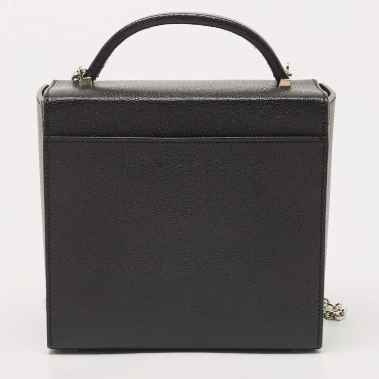 Pre Owned Hermes Black Chevre Leather Cinhetic Bag