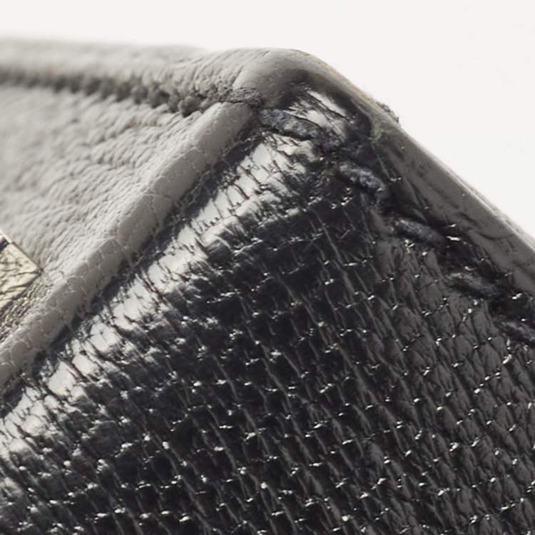 Pre Owned Hermes Black Chevre Leather Cinhetic Bag