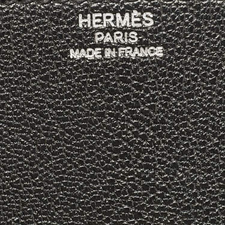 Pre Owned Hermes Black Chevre Leather Cinhetic Bag