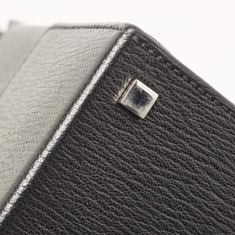 Pre Owned Hermes Black Chevre Leather Cinhetic Bag