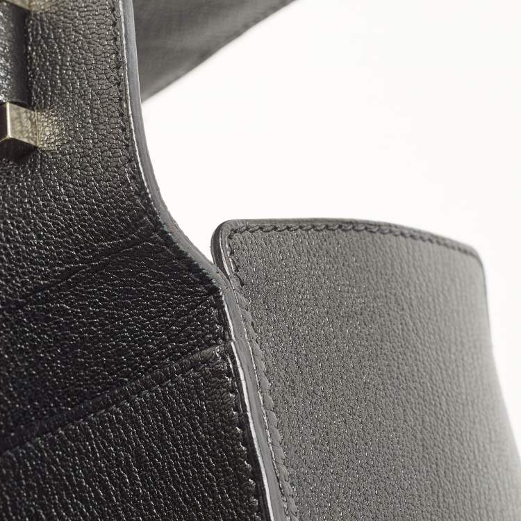 Pre Owned Hermes Black Chevre Leather Cinhetic Bag