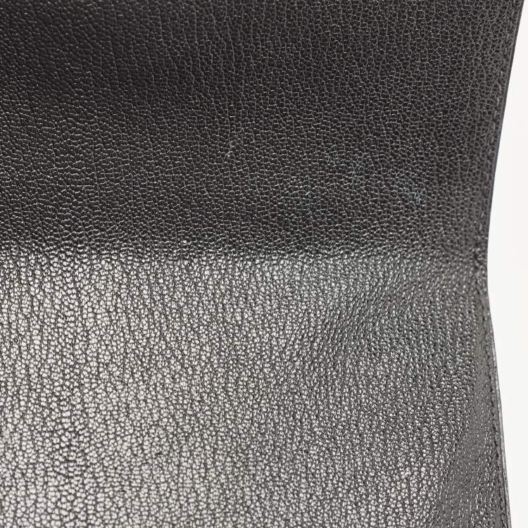 Pre Owned Hermes Black Chevre Leather Cinhetic Bag