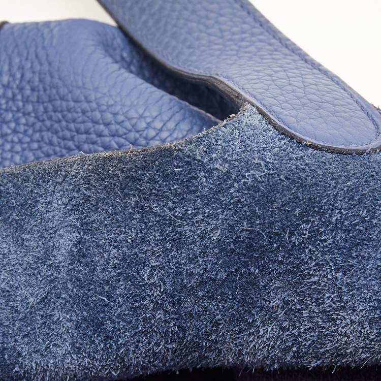 Pre Owned Hermes Agate Taurillon Clemence Leather Picotin Lock 22 Bag