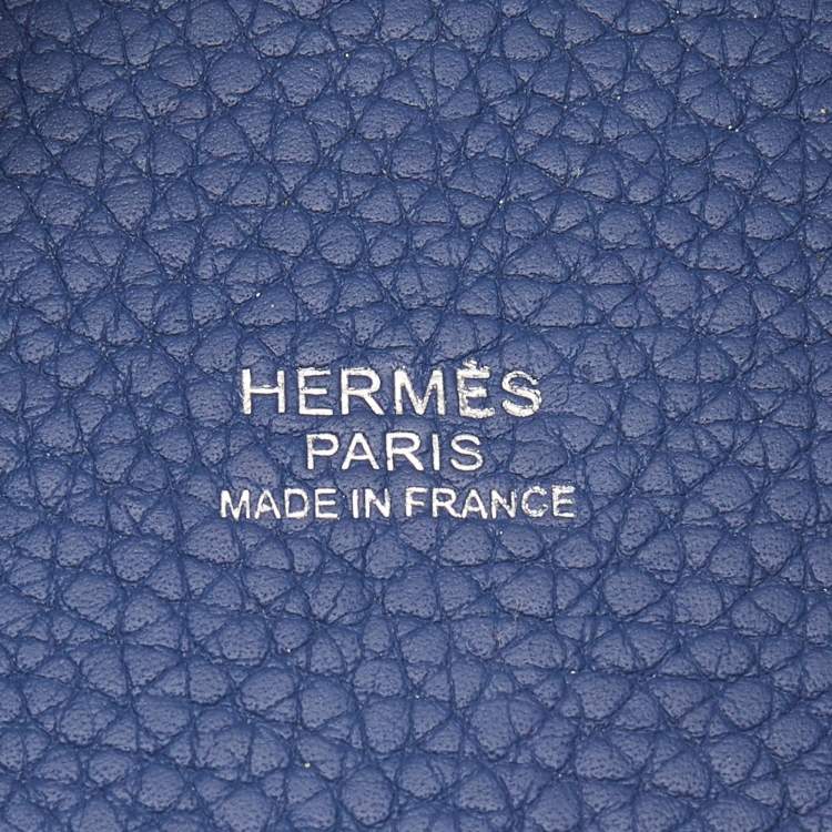 Pre Owned Hermes Agate Taurillon Clemence Leather Picotin Lock 22 Bag
