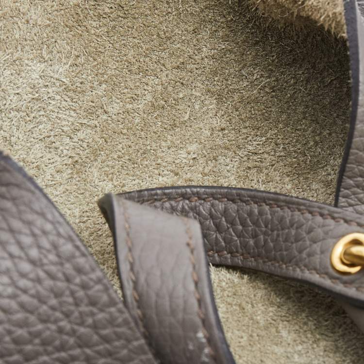 Pre Owned Hermes Etoupe Taurillon Clemence Leather Picotin Lock 22 Bag