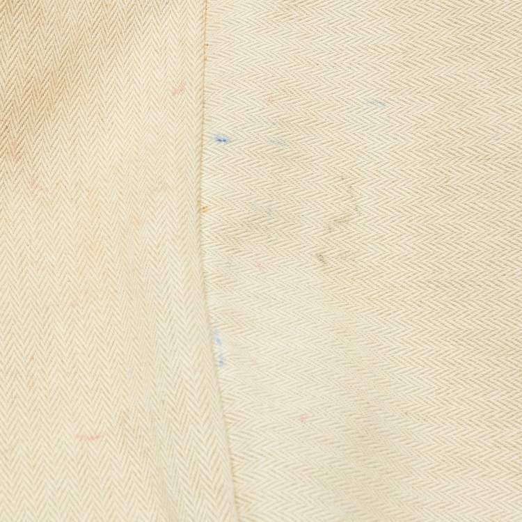 Pre Owned Hermes Soleil Taurillon Clemence Leather Palladium Finish Marwari GM Bag