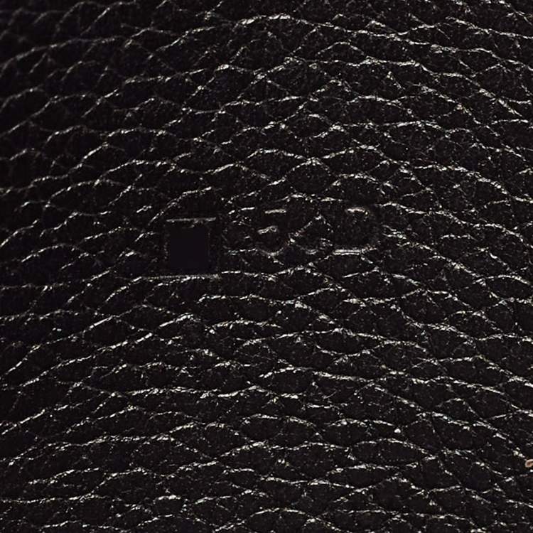 Pre Owned Hermes Black/Graphite Evercolor Leather MC² Fleming Wallet
