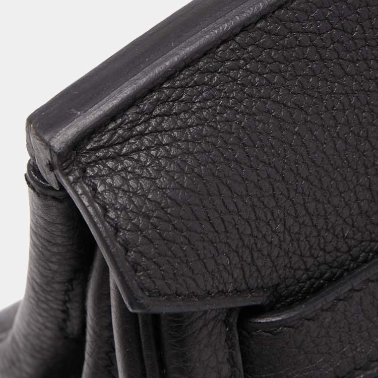 Pre Owned Hermès Black Togo Leather Gold Finish Birkin 30 Bag