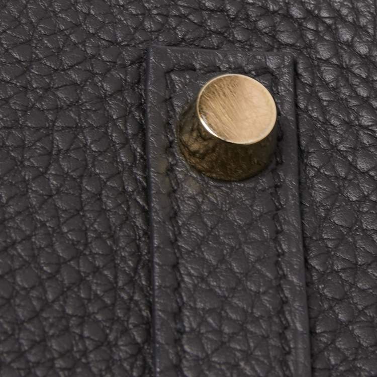 Pre Owned Hermès Black Togo Leather Gold Finish Birkin 30 Bag