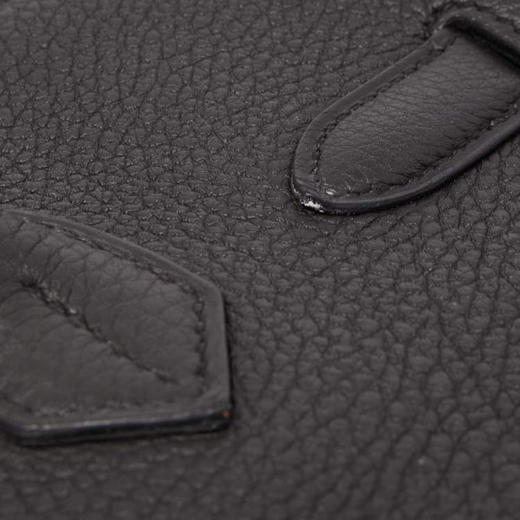 Pre Owned Hermès Black Togo Leather Gold Finish Birkin 30 Bag