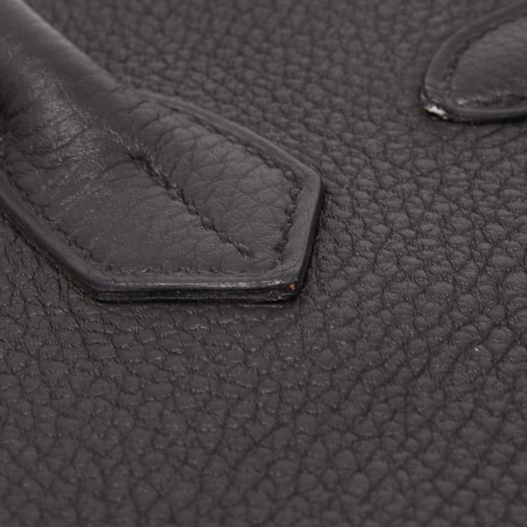 Pre Owned Hermès Black Togo Leather Gold Finish Birkin 30 Bag