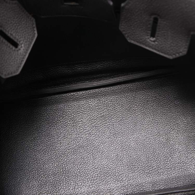 Pre Owned Hermès Black Togo Leather Gold Finish Birkin 30 Bag