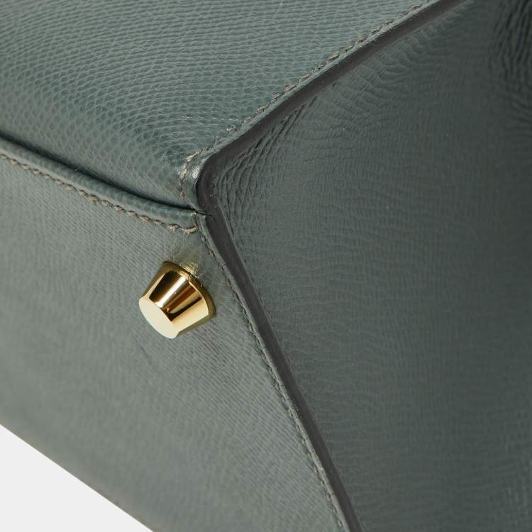 Pre Owned Hermès Vert Amande Epsom Leather Gold Finish Kelly Sellier 28 Bag