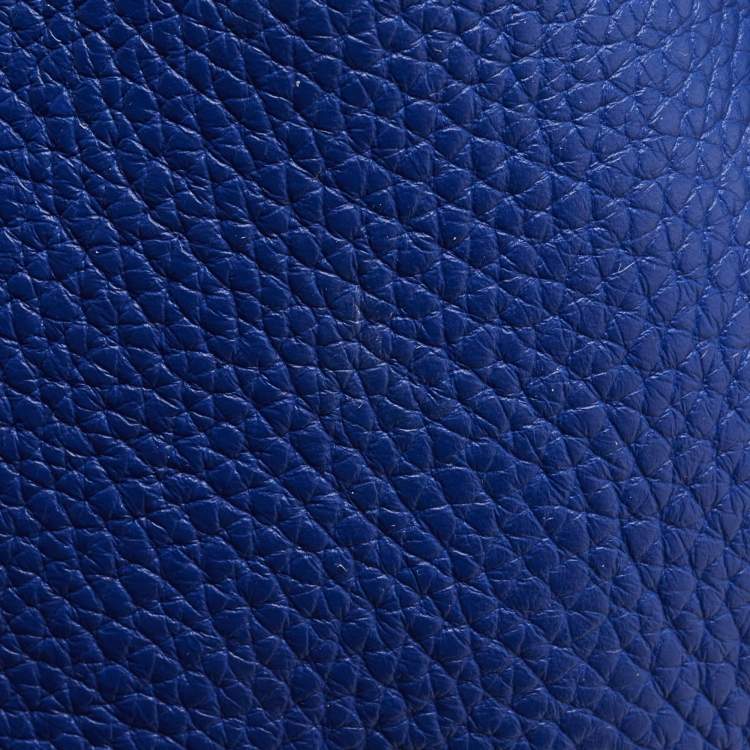 Pre Owned Hermes Bleu Electrique Taurillon Clemence Leather and Alligator Touch Picotin Lock 22 Bag